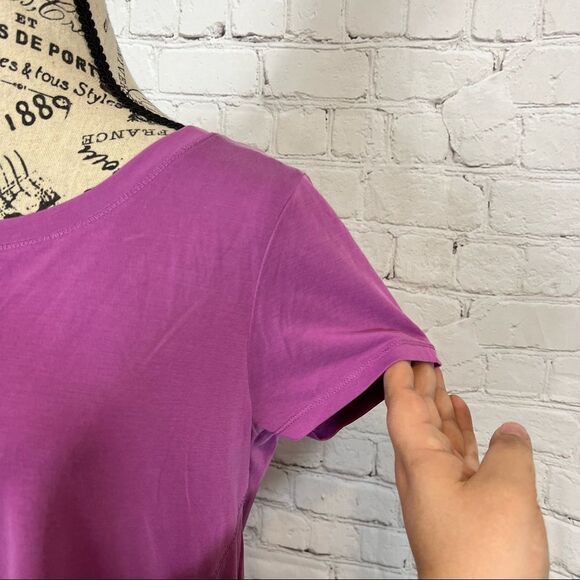 Rachel Rachel Roy Criss Cross T-shirt size small purple - Picture 5 of 9